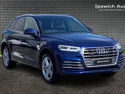 Navarra blue, metallic Used 2017 Audi Q5 S-Line SUV | £20,868 (Fair price)