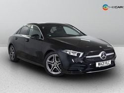 Black Used 2021 Mercedes A220 AMG line Sedan | £20,675 (Fair price)