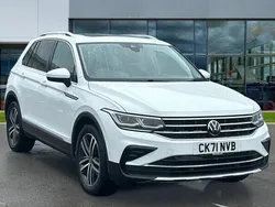 White Used 2021 VW Tiguan Elegance SUV | £22,008 (Fair price)