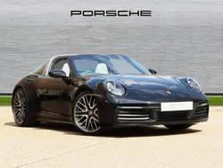 Jet black metallic Used 2022 Porsche 911 Targa 4 Cabriolet | £102,750 (Fair price)