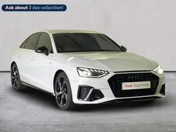 White Used 2024 Audi A4 Black Edition Sedan | £29,737 (Fair price)