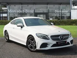 White Used 2020 Mercedes C220 AMG Line Premium Coupe | £17,500 (Fair price)