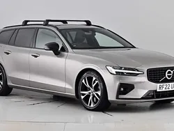 Pebble grey Used 2022 Volvo V60 R-Design Estate | £28,350 (Fair price)