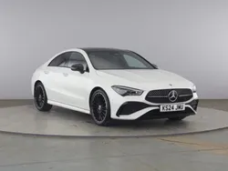 White Used 2024 Mercedes CLA200 AMG Line Premium Plus Coupe | £32,440 (Expensive)