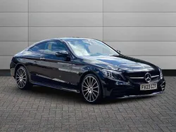 Black Used 2023 Mercedes C220 AMG line Coupe | £33,095