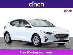 White Used 2019 Ford Focus Titanium Hatchback | £13,299 (Fair price)