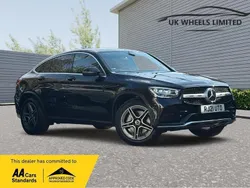 Black Used 2021 Mercedes GLC300e AMG line Coupe | £26,390 (Good price)