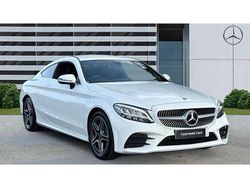 Polar white Used 2018 Mercedes C200 AMG line Coupe | £20,179 (A bit pricey)