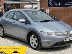 Blue Used 2008 Honda Civic ES Hatchback | £2,490 (Fair price)
