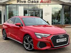 Red Used 2023 Audi A3 S-Line Sedan | £24,290 (Fair price)