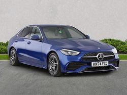 Blue Used 2024 Mercedes C200 AMG line Sedan | £30,800