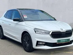 Moon white metallic black magic pearl effect Used 2024 Skoda Fabia Colour Edition Hatchback | £14,590 (Fair price)