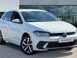 Pure white Used 2025 VW Polo Match Hatchback | £19,482 (Fair price)