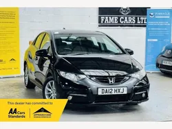 Black Used 2012 Honda Civic ES Hatchback | £3,800 (Fair price)