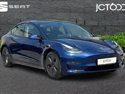 Blue Used 2021 Tesla Model 3 Long Range Sedan | £18,045 (Fair price)