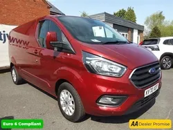 Red Used 2020 Ford Transit Custom Limited | £17,399 (Expensive)