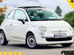White Used 2009 Fiat 500 Lounge Hatchback | £3,595 (Fair price)