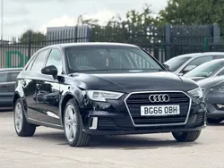 Black Used 2016 Audi A3 Sportback Sport Hatchback | £6,998 (Fair price)