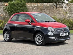 Black/red Used 2017 Fiat 500 Lounge Hatchback | £5,390 (Good price)