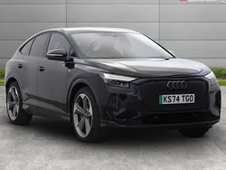 Black Used 2024 Audi Q4 Sportback e-tron Black Edition SUV | £39,999