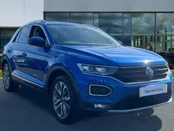 Ravenna blue Used 2021 VW T-Roc SEL SUV | £20,146 (Fair price)