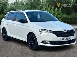 Candy white Used 2021 Skoda Fabia Monte Carlo Estate | £14,799 (A bit pricey)