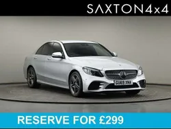 Silver Used 2019 Mercedes C220 AMG Line Premium Sedan | £17,700 (Fair price)