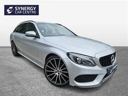 Silver Used 2017 Mercedes C220 AMG line Estate | £10,790 (Fair price)