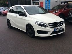 White Used 2017 Mercedes B180 AMG line MPV | £12,499 (A bit pricey)