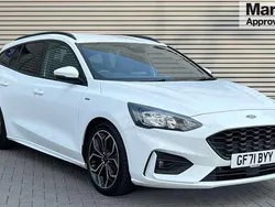 White Used 2021 Ford Focus ST-Line Estate | £15,605 (Fair price)