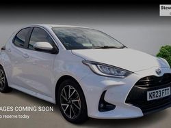 White Used 2023 Toyota Yaris Hybrid Design Hatchback | £18,782 (Fair price)