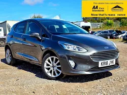 Grey Used 2018 Ford Fiesta Titanium Hatchback | £8,188 (Fair price)