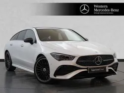 White Used 2023 Mercedes CLA220 Shooting Brake AMG Line Premium Plus Estate | £32,499 (Expensive)
