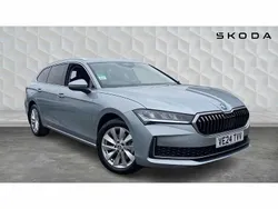 Pebble silver metallic Used 2024 Skoda Superb SE Technology Estate | £27,000 (Expensive)