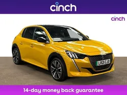 Yellow Used 2021 Peugeot e-208 Premium Hatchback | £13,049 (Fair price)