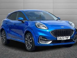 Desert island blue Used 2022 Ford Puma Gen-E ST-Line Hatchback | £19,350 (Fair price)