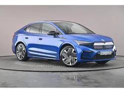 Race blue metallic Used 2023 Skoda Enyaq iV vRS SUV | £29,000 (Fair price)
