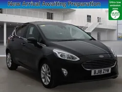Black Used 2018 Ford Fiesta Titanium Hatchback | £8,800 (Good price)