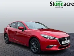 Red Used 2017 Mazda 3 Hatchback | £9,995 (Fair price)
