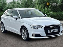 White Used 2018 Audi A3 Sportback Sport Hatchback | £11,999 (Fair price)