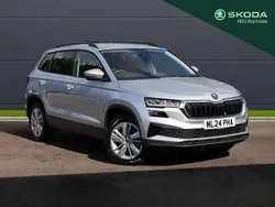 Brilliant silver metallic Used 2024 Skoda Karoq SE Drive SUV | £20,700 (Fair price)