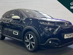 Black Used 2021 Citroën C3 Shine Hatchback | £10,093 (Fair price)