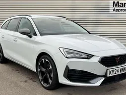 Metallic nevada white Used 2024 Cupra Leon Estate | £21,795 (Fair price)