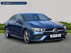 Blue Used 2021 Mercedes CLA200 AMG line Coupe | £21,293 (Fair price)