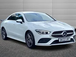 White Used 2022 Mercedes CLA180 AMG line Sedan | £23,490 (Good price)