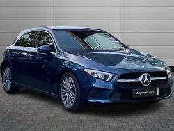 Denim blue Used 2022 Mercedes A180 Executive Hatchback | £22,550 (Fair price)