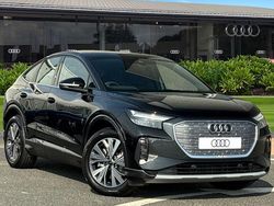 Black New 2025 Audi Q4 Sportback e-tron Sport SUV | £39,505