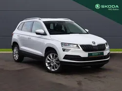 Moon white metallic Used 2022 Skoda Karoq SE L SUV | £20,995 (Good price)