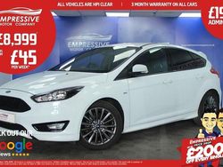 White Used 2017 Ford Focus ST-Line Hatchback | £8,999 (A bit pricey)