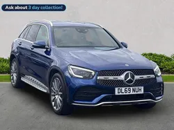 Blue Used 2019 Mercedes GLC220 AMG Line Premium Estate | £24,795 (Fair price)